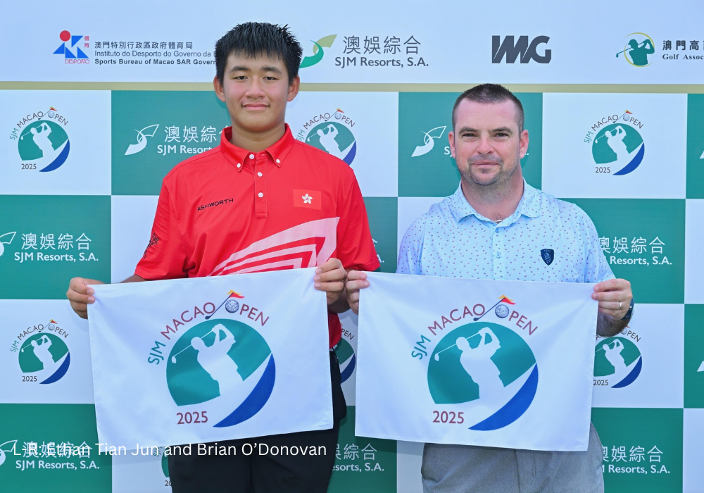 15-year old Tian Jun and regional professional Brian O’Donovan qualify for SJM Macao Open 2025